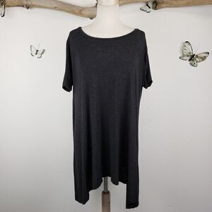 Brandy Melville dark gray charcoal slouchy tee
